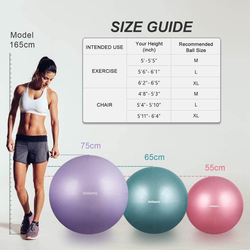 GalSports Pregnancy Birthing Ball Yoga Exercise Birth Ball Chair For 