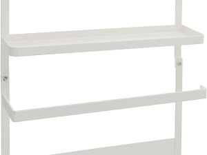 YAMAZAKI home 2560 Plate Kitchen Rack-Magnetic Storage Holder & Organizer, White