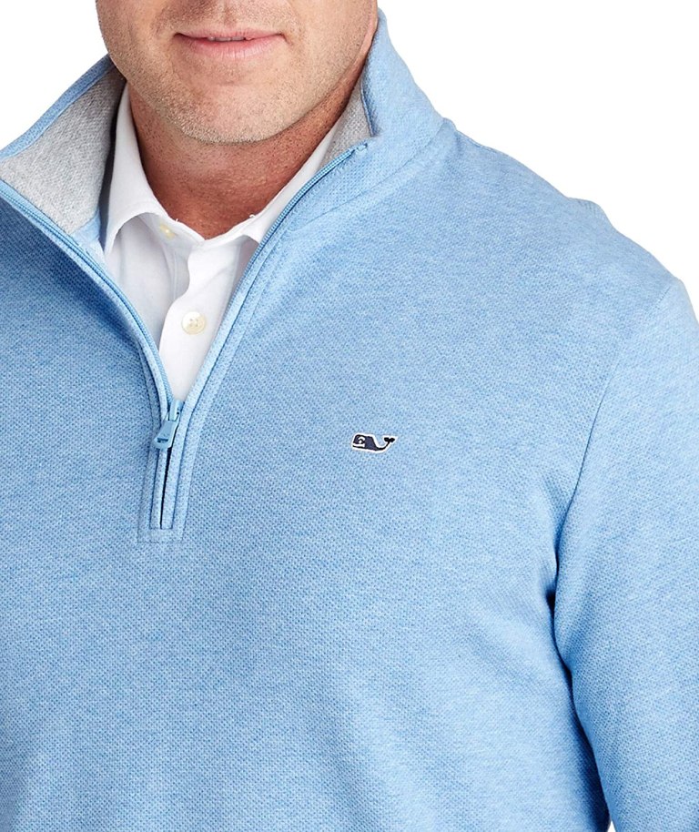 Vineyard Vines Men's Saltwater Half Zip Pullover Berkeley Technology